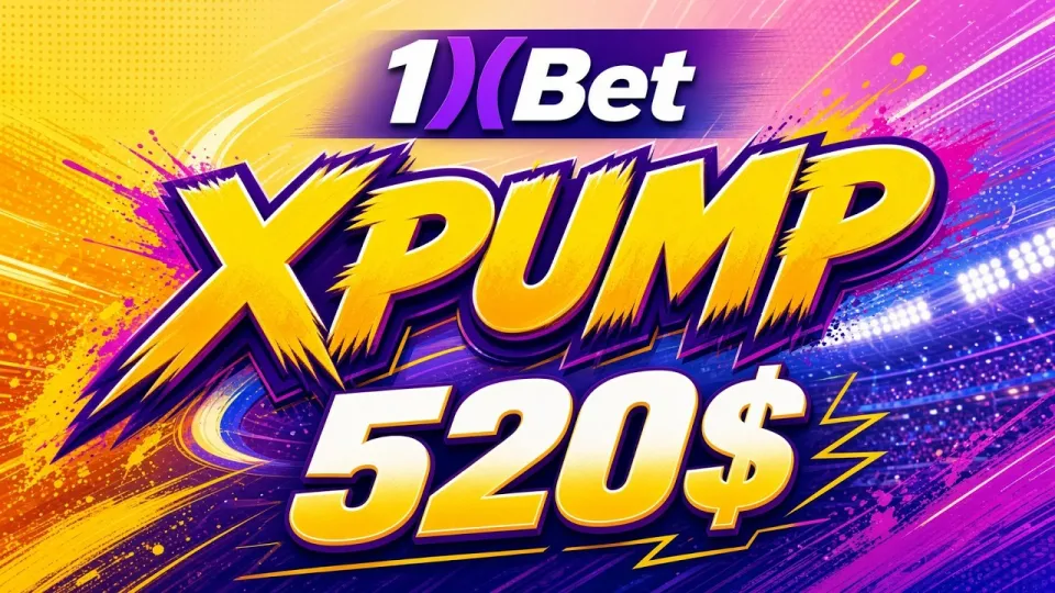 Промокод 1XBET XPUMP в 2026 году даёт до 520 долларов на первый депозит